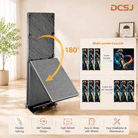 Pantalla LED Plegable para Interiores con Batería, Pantalla LED de Espejo P1.86 P2 P2.5 con Función de Animación