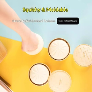 Simulation TPR Sensory Fidget Toy Squishy Decompression Barbecue Buns Soft Toy Hand Pinch Fun Food Model Slow <b>Rebound</b> - Product Image 2