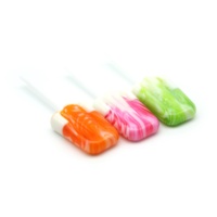 High Quality Halal Mixed Fruit Flavor Ice Cream Shape Lollipop Sweet Hard Candy