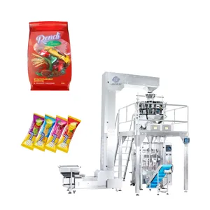 Empaquetadora automática de pasta, patatas fritas, galletas, dulces blandos y duros