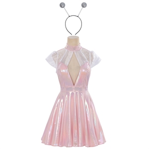 Vestido de <span class=keywords><strong>Cosplay</strong></span> Infantil sin Mangas con Diseño de Skateboard, Metálico, Brillante y con Música Electrónica - Product Image 5