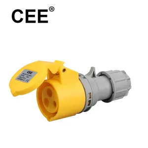 High quality CEE Ip44 2p+E 110V 16A 4H industrial connectors for industrial usage