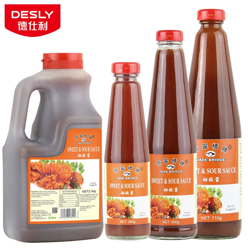500g Seasoning Sauce 25 % Brix Sweet and Sour Tomato Natural Red Sweet Sour Sauce