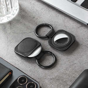 TILONSTAR TA100 Accessoires de voyage : Étui de protection en cuir intelligent pour AirTag, support de localisation, porte-clés anneau pour voiture - Product Image 4