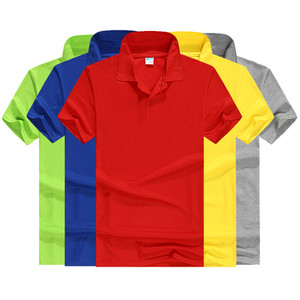 Wholesale Promotional Short Sleeve Blank T-shirt for Men Women Custom Polo Shirts With Embroidery logo