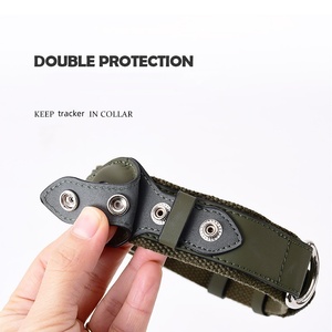 Collier pour animaux de <span class=keywords><strong>compagnie</strong></span> réglable en cuir, moderne, classique, vintage, portable, laisse résistante à l'usure pour chiens de taille moyenne <span class=keywords><strong>et</strong></span> grande - Product Image 3