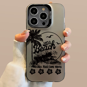 Coque de téléphone antichoc à imprimé surfeur rétro pour <span class=keywords><strong>iPhone</strong></span>, idéale pour les amateurs d'été, compatible avec <span class=keywords><strong>iPhone</strong></span> 17/16/15/14 <span class=keywords><strong>Pro</strong></span> <span class=keywords><strong>Max</strong></span>, coque de voiture - Product Image 1