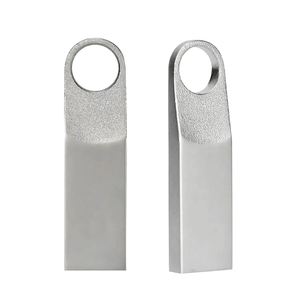 Memoria USB Metálica de Doble Textura, Acabado Mate, Forma Redonda, con Orificio para Llavero, Logotipo Personalizado con Láser, Resistente al Agua, Portátil - Product Image 1