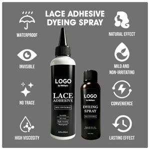 Colle pour perruque en dentelle imperméable <span class=keywords><strong>à</strong></span> tenue forte, invisible, sans trace, adhésif capillaire 150ml, étiquette personnalisée OEM, vente en gros - Product Image 3