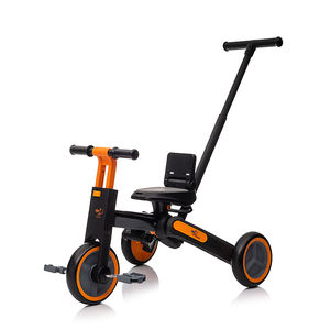 Tricycle de luxe pour bébé, tricycle pour enfants avec pare-soleil et barre de poussée, tricycle à 3 roues pour enfants, poussette pliable pour enfants - Product Image 2