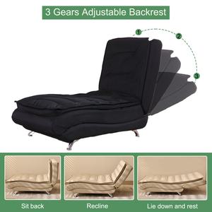 Fauteuil de salon 3-en-1 en <span class=keywords><strong>velours</strong></span> <span class=keywords><strong>noir</strong></span> confortable et doux Fauteuil de salon Za Kisasa China Cama Barato Para <span class=keywords><strong>Casa</strong></span> Relaxing Dining Bedroom - Product Image 3