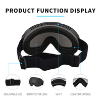Baikang Nouveau design Vente en gros d'usine Snowboard Ski Lunettes de soleil UV sports de plein air Ski Lunettes de neige Lunettes