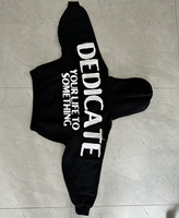 Sudaderas Extra Grandes con Parche Bordado Desgastado Personalizado, Logotipo Personalizado, Alta Calidad, Gruesas, Corte Cuadrado y Recortado
