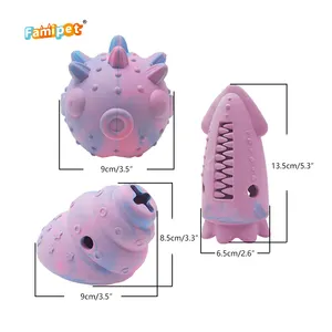 Famipet Custom New Design Indestructible Tough Durable Natural Rubber Pet Chew Toy Dog Toy For Aggressive Chewers
