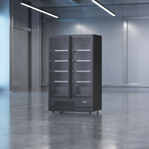 Réfrigérateur à boissons pour supermarché, 2 portes, vertical, commercial, pour boissons froides, avec certification CE et ETL - Product Image 2