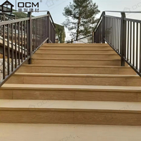 Feuille de fibre de ciment DecK Panneau mural extérieur en bois WPC Conseils Clôture Facile à installer Panneaux de clôture de confidentialité