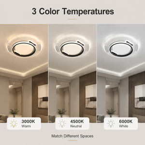 โคมไฟเพดาน LED ทรงกลมทันสมัย ปรับความสว่างได้ 3 สี อะคริลิค สำหรับห้องนั่งเล่น ห้องนอน ตกแต่งบ้าน ติดตั้งบนพื้นผิว - Product Image 3