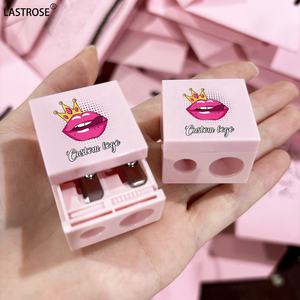 Grosir kosmetik baja nirkarat plastik rautan pensil garis bibir alis 2 ukuran lubang rautan pensil rias - Product Image 2