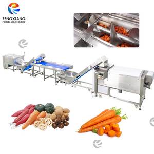 Công nghiệp bé cà rốt rửa, cắt, lột Máy Củ Cải củ cải cà rốt dây chuyền chế biến - Product Image 1