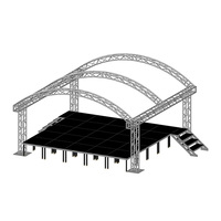 TUV Venta caliente aluminio Spigot cuadrado Truss 290mm para desfile de moda