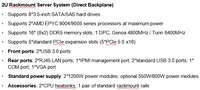 2U 12베이 랙마운트 섀시 12Gb/s SAS 확장기 백플레인