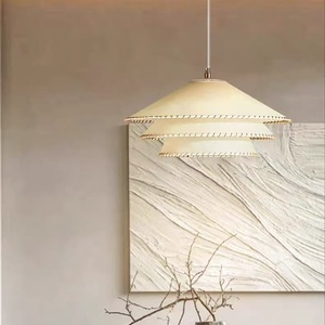 <span class=keywords><strong>Suspension</strong></span> moderne de style Artek à trois niveaux en parchemin, avec garniture en cuir et cordon de <span class=keywords><strong>suspension</strong></span>, pour salon et salle à manger - Product Image 4