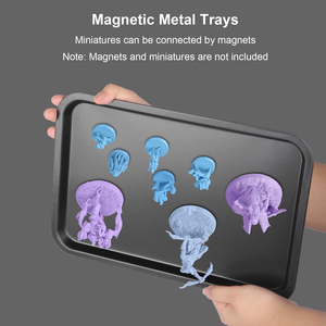 حقيبة تخزين مخصصة شفافة من الأكريليك بحجم صغير وهي علبة عرض محمولة مع 4 صوانٍ معدنية - Product Image 5