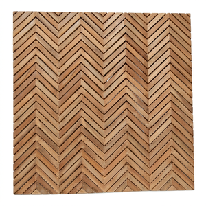 Clôture de ferme en bois Merbau écologique, imperméable, avec un design personnalisé à motif ondulé pour jardin intérieur/extérieur - Product Image 1