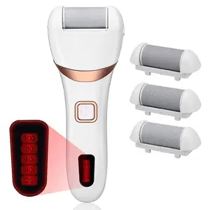 Electric Callus Removers, Rechargeable Foot File Callus For Feet Professional Pedicure Kit Waterproof With 3 Roller Heads
