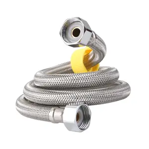 Factory best-selling woven stainless steel 304 household hose sink water pipe angle valve accessories