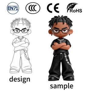 Đồ chơi mô hình nhân vật hoạt hình mini phong cách đường phố thời thượng ODM/OEM, tùy chỉnh, thân thiện với môi trường, chất liệu PVC/nhựa, tỷ lệ 1:16, thiết kế cá nhân hóa - Product Image 3