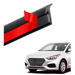 5M Phổ Slanted T Loại Weatherstrip Cạnh <span class=keywords><strong>Trim</strong></span> Xe Con Dấu Cao Su Dải Cho Phía Trước Bumper Khoảng Cách Ánh Sáng - Product Image 2