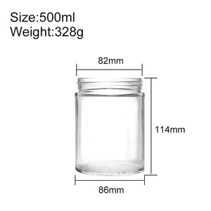 ที่เก็บแก้ว16oz 500มล. เหยือกแก้วปากกว้างฐานหนาติดผนังหนาสำหรับใส่แป้งพร้อมฝา ABS ระดับพรีเมี่ยม - Product Image 5