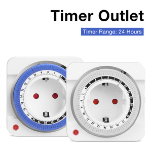 Timer Meccanico con Spegnimento Automatico di Precisione per Varie Occasioni, Facile da Usare, Interruttore a <span class=keywords><strong>Spina</strong></span> - Product Image 1