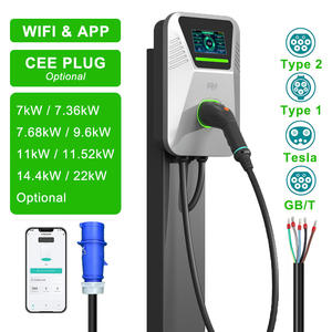 Chargeur mural intelligent pour véhicule électrique 220 V 48 A Type 1 <span class=keywords><strong>22</strong></span> kW Tuya 32 A triphasé EVSE 7 kW Niveau 2 pour voiture électrique BYD à domicile - Product Image 1