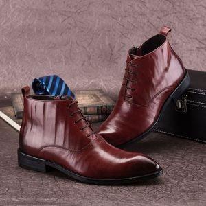 Nouvelles Bottines et Mocassins Rétro à Bout Pointu en Cuir Véritable à Lacets – Chaussures Professionnelles Tendance - Product Image 3