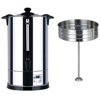 Chaudière à thé turque et cafetière électrique en acier inoxydable percolateur à café goutte à goutte pour hôtel et usage domestique