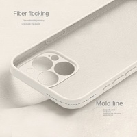 Coques de téléphone portable en silicone liquide haut de gamme pour 17 16 Pro Max 15, protection intégrale de l'objectif, sensation premium, couleur unie