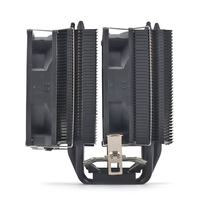 Vente flash - Refroidisseur CPU ARGB noir et blanc à 6 tubes en cuivre, système de refroidissement universel pour PC de jeu