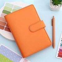 Retro Notebook Lose blatt Sechs Loch einfarbig Lose blatt Magnets chnalle Notizblock Tagebuch Plan Konferenz buch Etikett Aufkleber