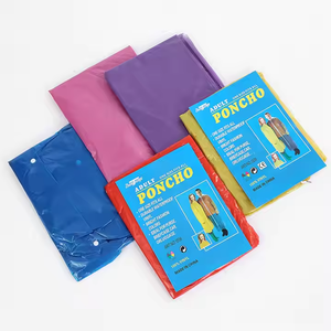 Ponchos de Lluvia Desechables para Adultos, Paquete de 10, Capucha con Cordón de Emergencia, Impermeables, de Plástico PE, para Actividades al Aire Libre - Product Image 6