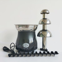 Takara — fontaine à chocolat professionnelle facile à utiliser, vaporeuse noire