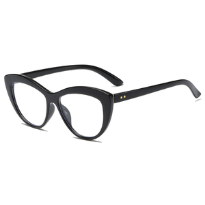 Lunettes unisexes Anti-lumière bleue, verres optiques mi-modernes, monture en acétate de visage en diamant pour femmes - Product Image 3
