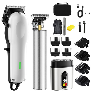 Cortadora de Pelo Inalámbrica Recargable Completa para Hombre, Kit de Afeitadora de Barba Inalámbrica, Kit de Barbería Profesional - Product Image 1