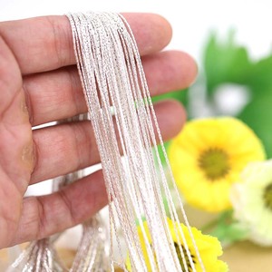 <b>Gold</b> Wire <b>Chains</b> 0.6mm <b>Snake</b> Bone <b>Chain</b> Jewelry Findings For DIY Accessories Silver K <b>Gold</b> White Color Retaining Wholesale - Product Image 2