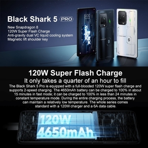 Téléphone de jeu original <span class=keywords><strong>Xiaomi</strong></span> Black Shark 5 Pro, appareil photo <span class=keywords><strong>108MP</strong></span>, NFC, <span class=keywords><strong>Xiaomi</strong></span> 5G débloqué, téléphone portable 6,67 pouces, double SIM - Product Image 2