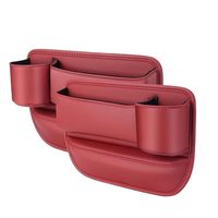 Boîte de rangement pour l'espace entre les sièges de voiture avec porte-gobelet, organisateur de fente de siège pour accessoires intérieurs de voiture, sac porte-gobelet de voiture, vente en gros OEM