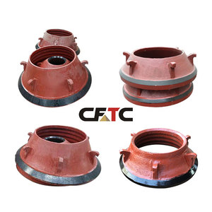 Convient aux concasseurs à cône HP300 HP400 HP500 en acier à haute teneur en manganèse, avec revêtement de bol et manteau concave. - Product Image 5