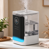 Humidificateur Colonne Ultrasonique en Gros, Fonction Chauffante à Brume Chaude, Faible Bruit 36 dB, Usage Domestique, Couleur Blanche, Structure Stable