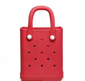 Haute qualité <span class=keywords><strong>EVA</strong></span> fourre-tout panier étanche été caoutchouc Silicone sac femmes <span class=keywords><strong>EVA</strong></span> plastique Bogg plage sac fourre-tout - Product Image 4
